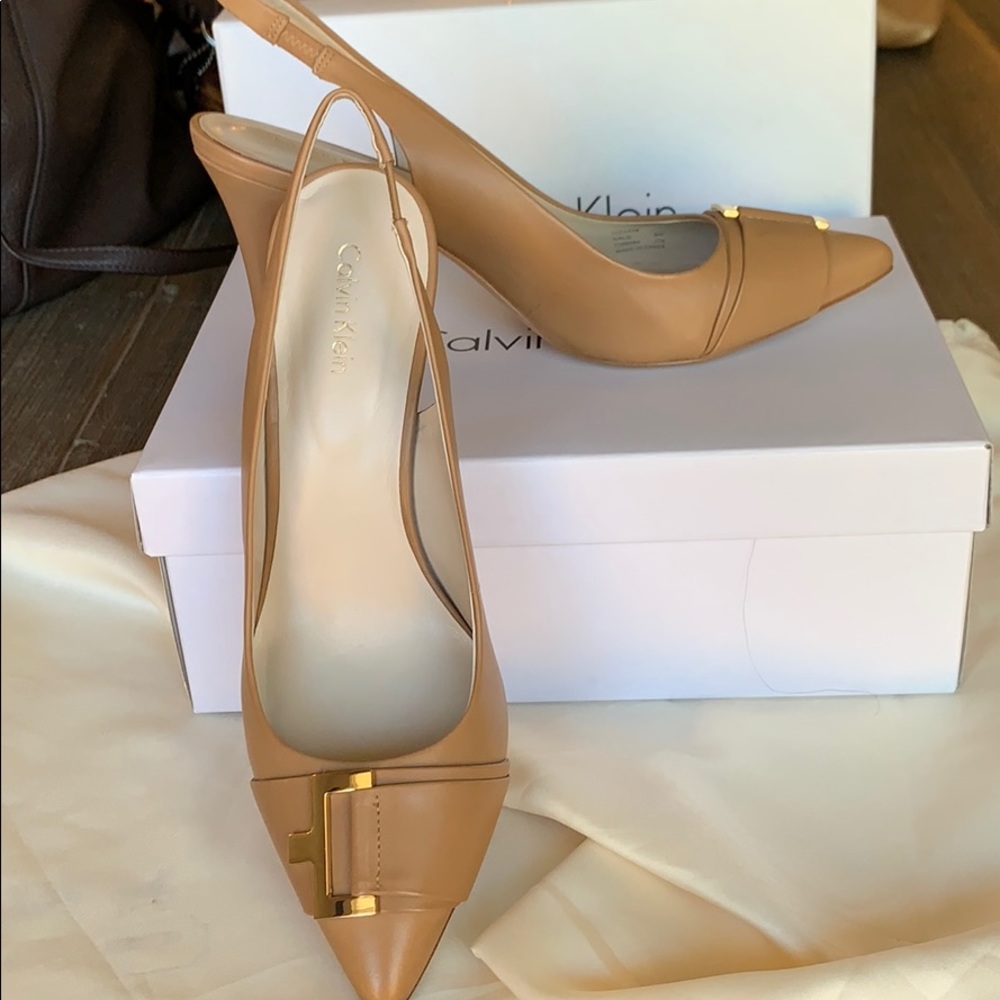 Calvin Klein sling backs